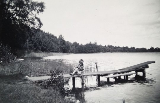Vestre badebro i Thorsø (1950erne)